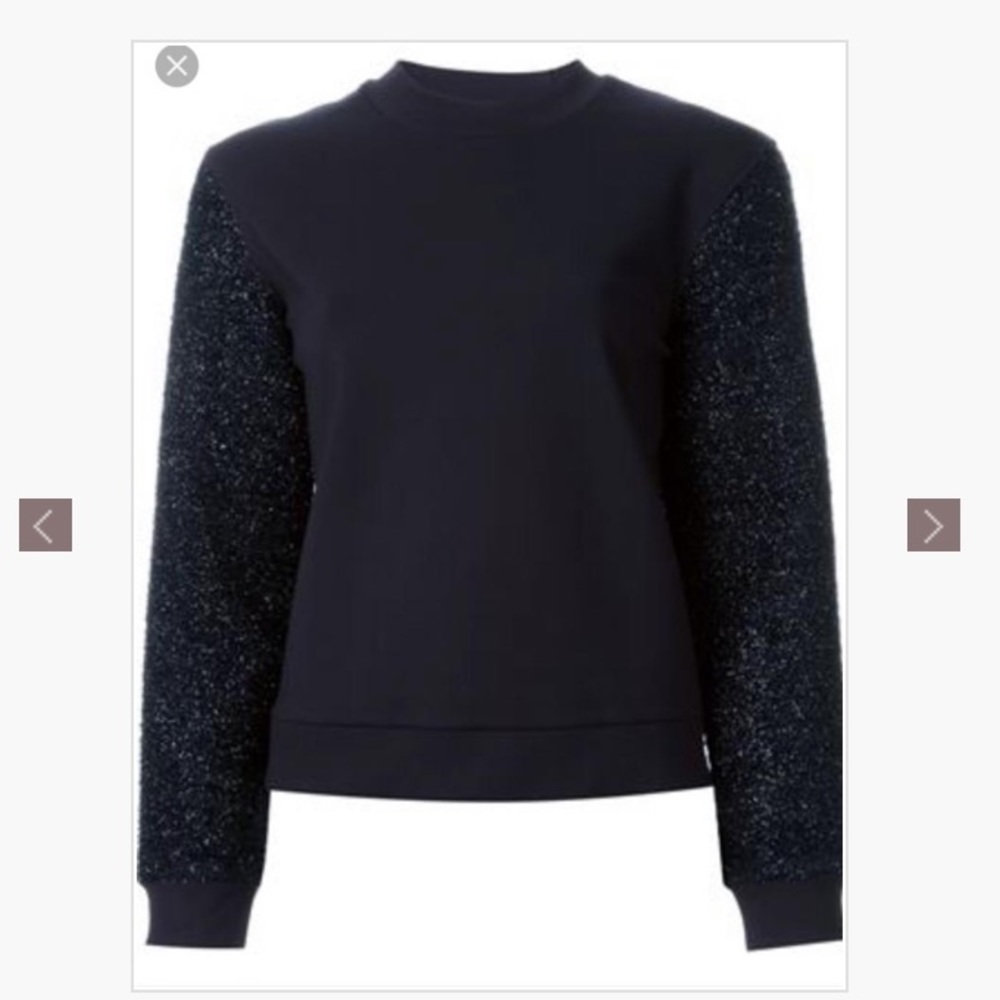 Tory Burch Tinsel Sleeve Sweater